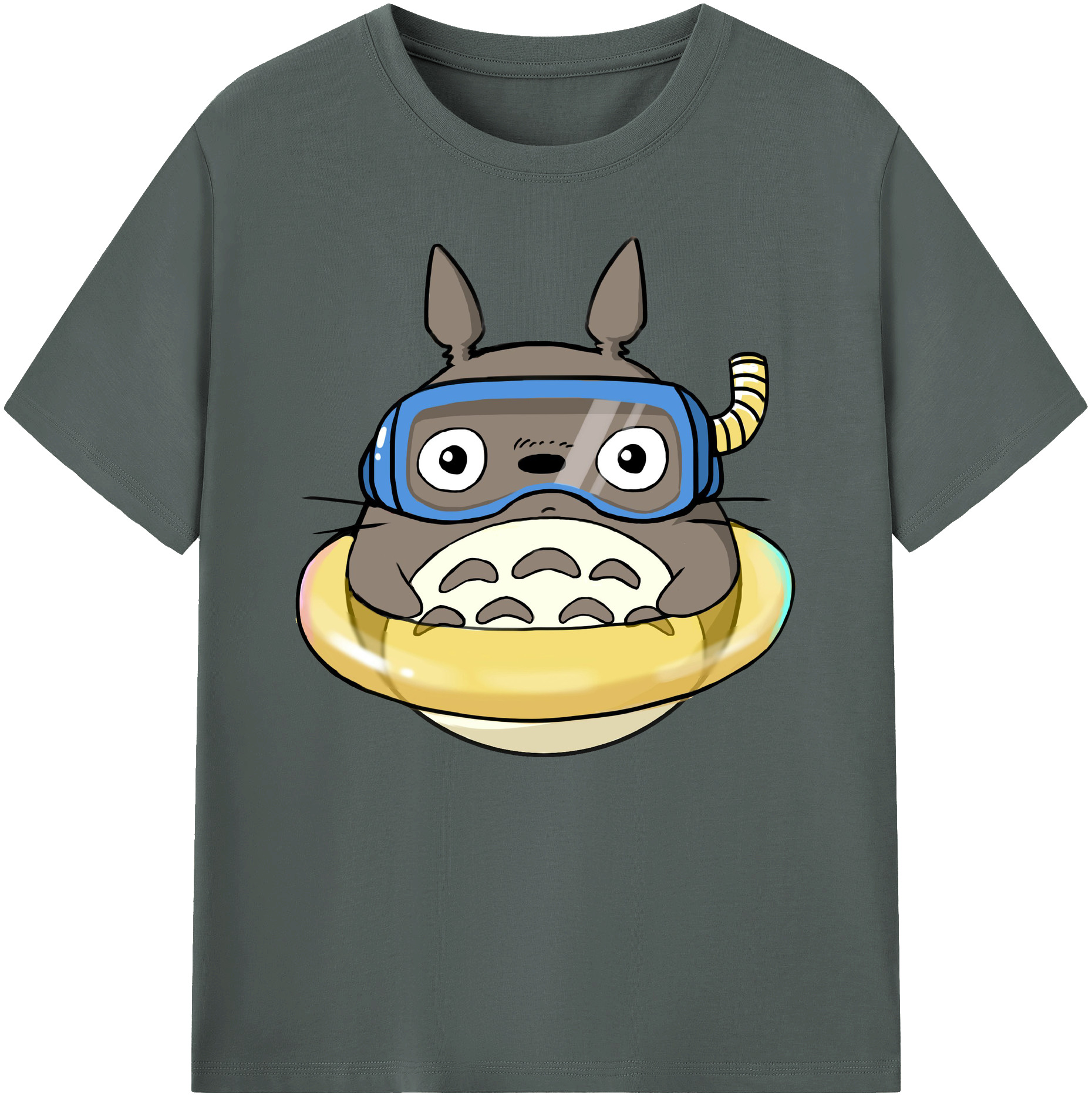 （画像用） となりのトトロ 草壁メイ 草壁サツキ My Neighbor Totoro Satsuki Kusakabe Mei Kusakabe 綿100％ メンズ半袖Tシャツ｜肌触りやわらか＆通気性